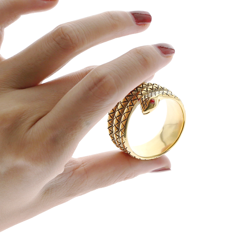 Gold Snake Stainless Steel Cock Ring Male Enhancement Toy For Prolonged Erection And Delayed Ejaculation - 7