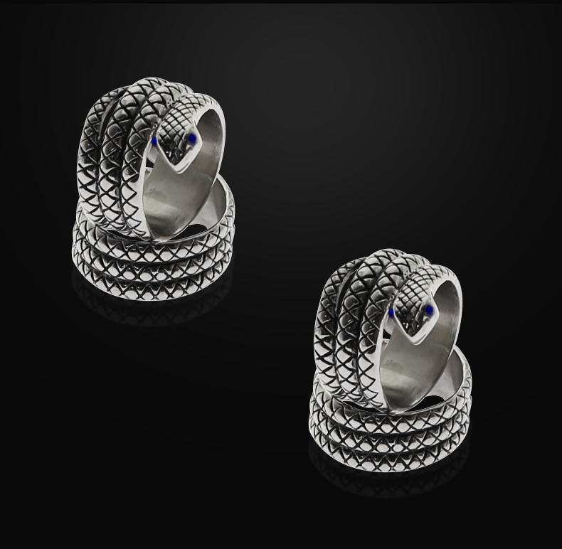 Gold Snake Stainless Steel Cock Ring Male Enhancement Toy For Prolonged Erection And Delayed Ejaculation - 4