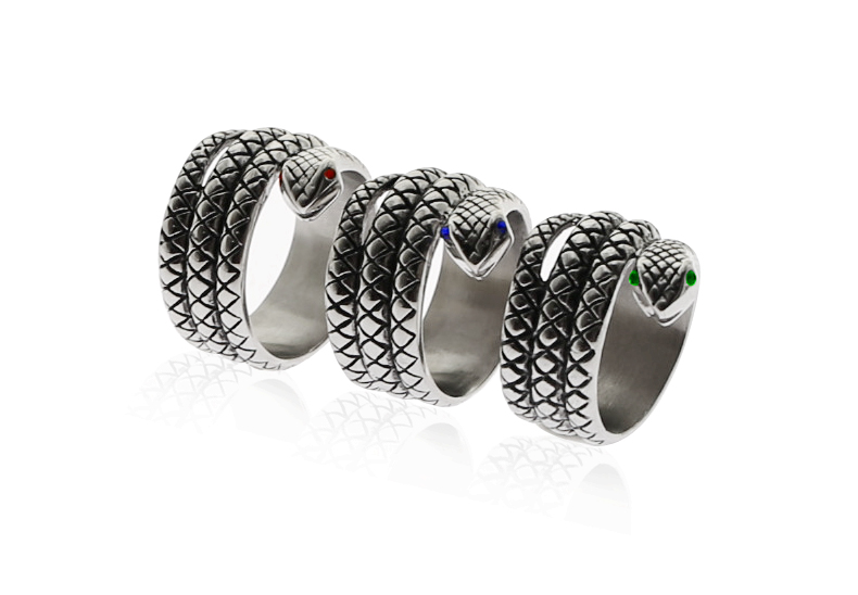 Gold Snake Stainless Steel Cock Ring Male Enhancement Toy For Prolonged Erection And Delayed Ejaculation - 2