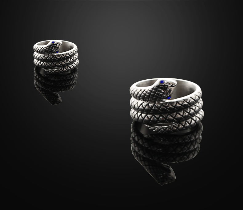 Gold Snake Stainless Steel Cock Ring Male Enhancement Toy For Prolonged Erection And Delayed Ejaculation - 1