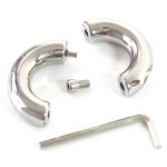 Ball Stretcher 5 Size Penis Ring Stainless Steel Metal Cock Sex Toys For Men Rings Cockring - 4