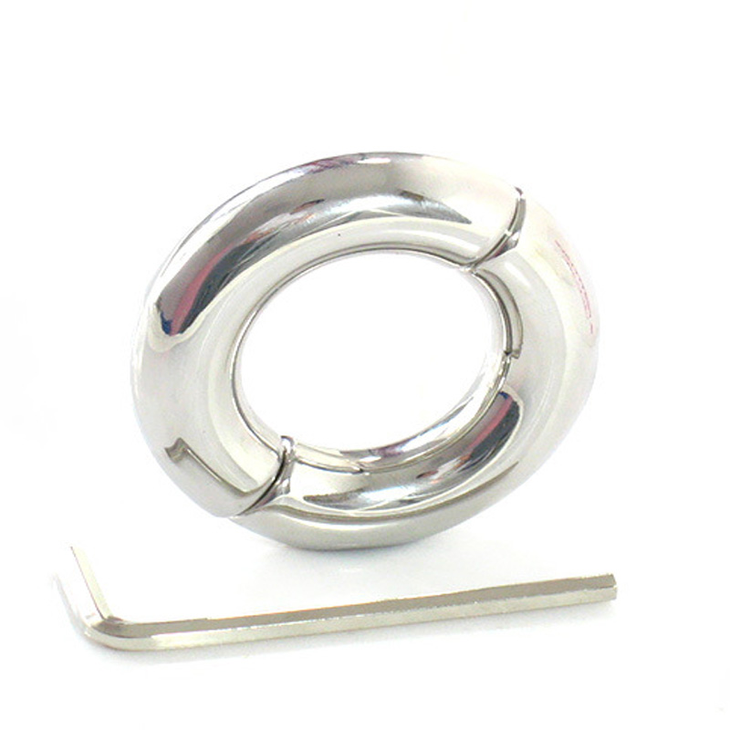 Stainless Steel Male Enhancement Rings 5 Size Adjustable Cock Ring Mens Intimate Sex Toy - 7