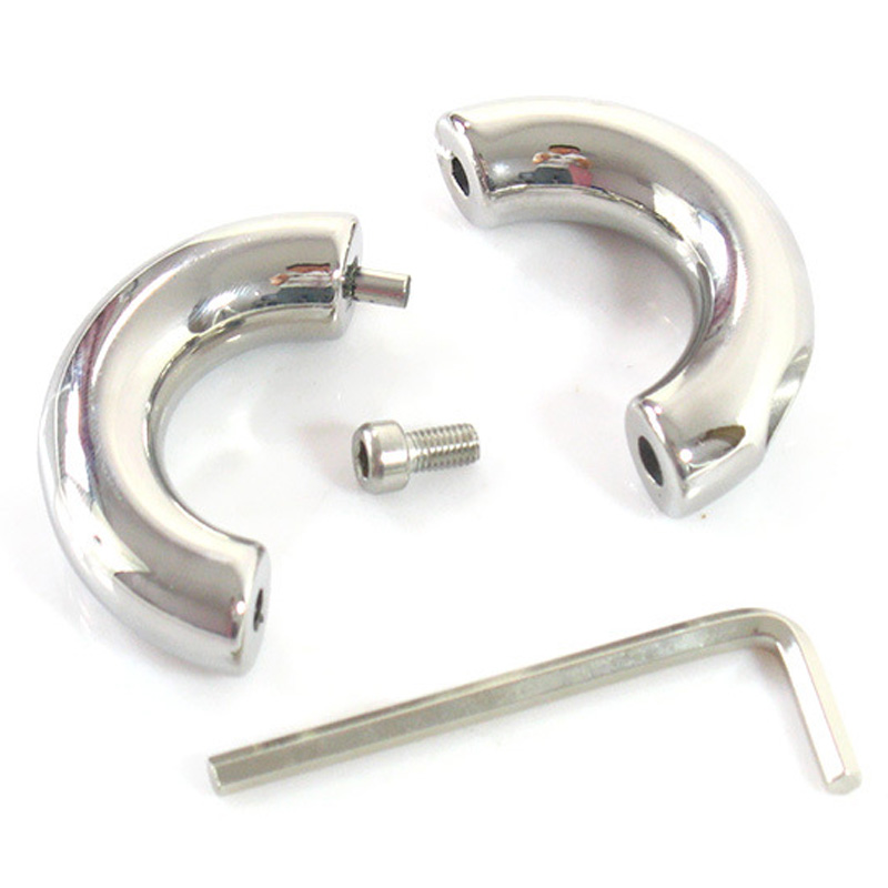 Stainless Steel Male Enhancement Rings 5 Size Adjustable Cock Ring Mens Intimate Sex Toy - 3