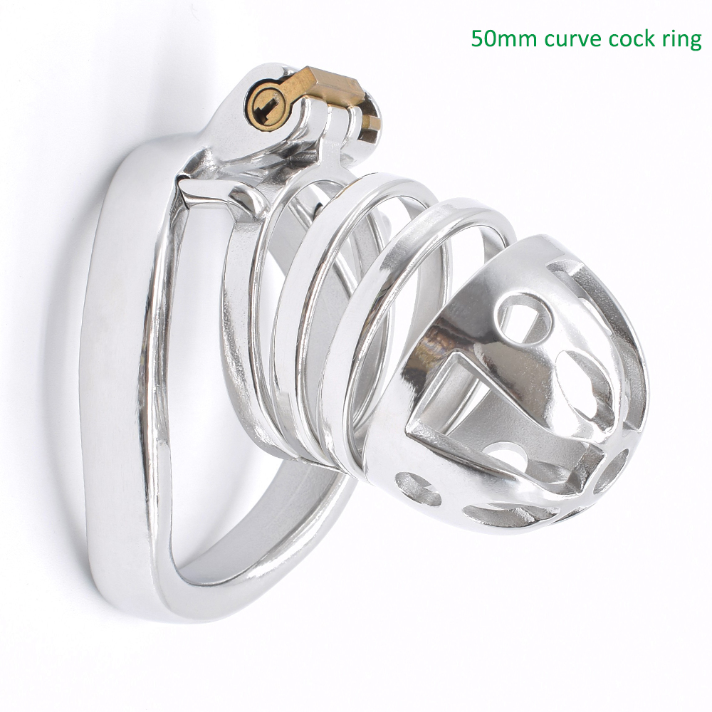 Nuun Stainless Steel Male Chastity Device Large Bdsm Cock Cage Kinky Bondage Sex Toy For Aficionados - 20