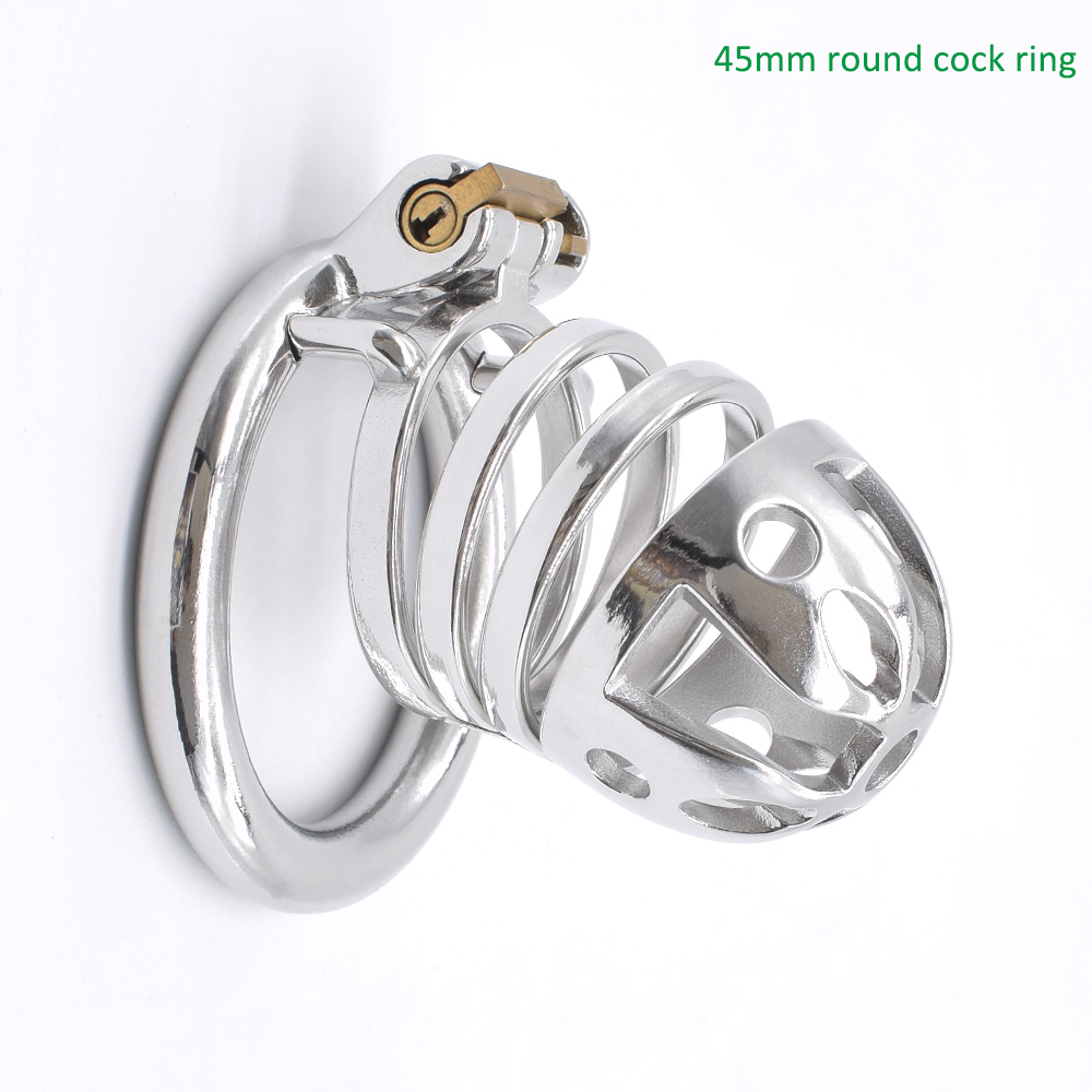 Nuun Stainless Steel Male Chastity Device Large Bdsm Cock Cage Kinky Bondage Sex Toy For Aficionados - 15