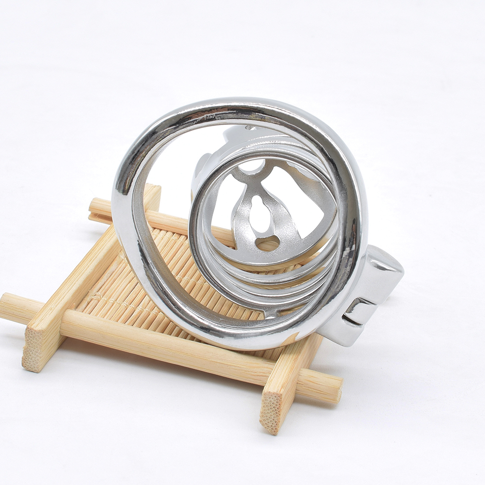 Nuun Stainless Steel Male Chastity Device Large Bdsm Cock Cage Kinky Bondage Sex Toy For Aficionados - 12
