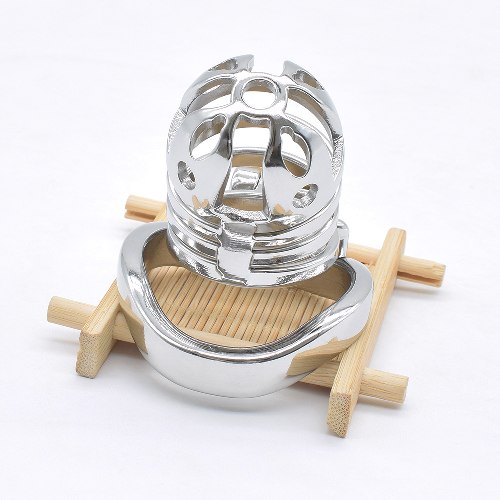 Nuun Stainless Steel Male Chastity Device Large Bdsm Cock Cage Kinky Bondage Sex Toy For Aficionados - 11