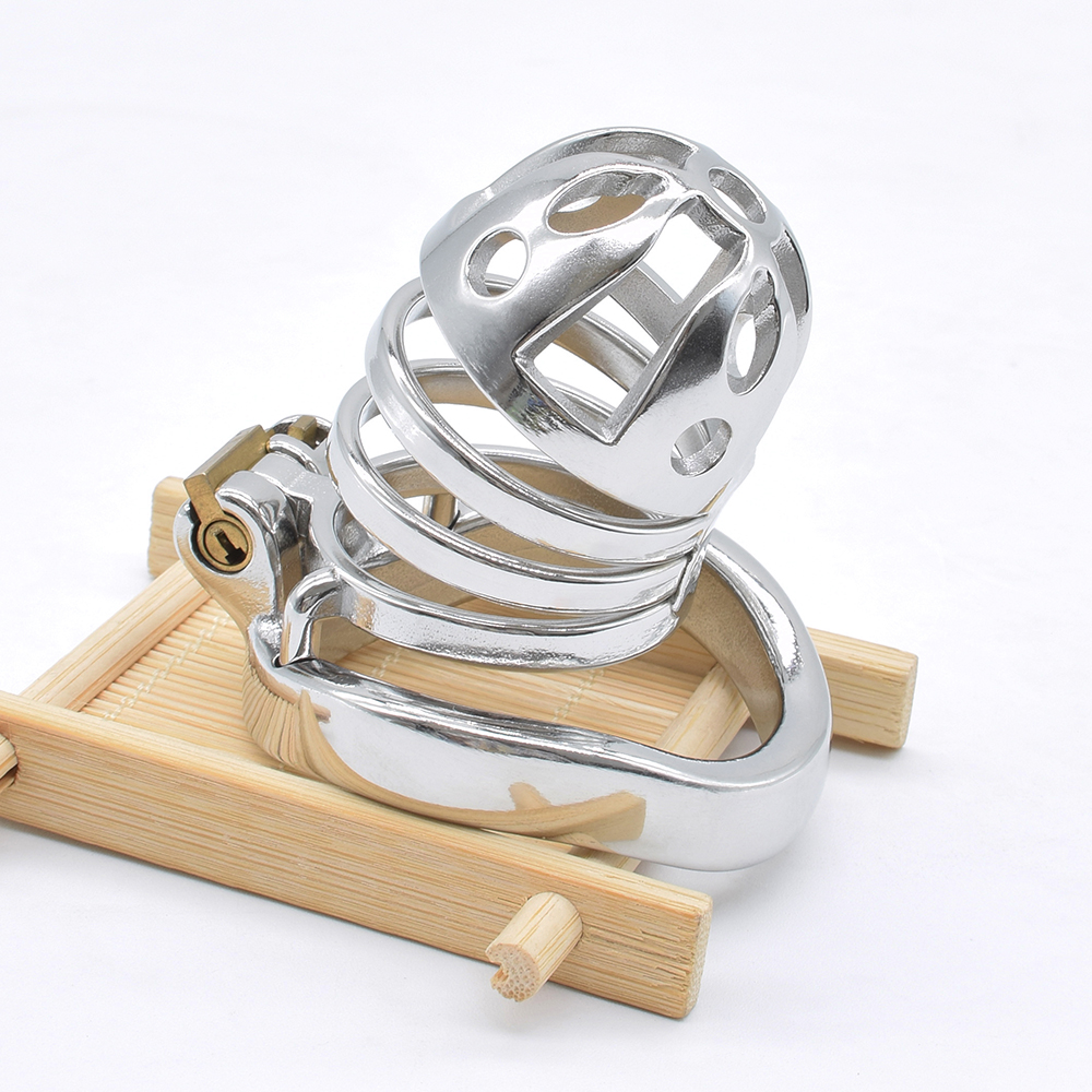 Nuun Stainless Steel Male Chastity Device Large Bdsm Cock Cage Kinky Bondage Sex Toy For Aficionados - 10