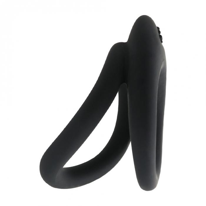 Mens Doublelayered Silicone Penis Ring Adult Erotic Toy For Enhancing Stamina Delaying Ejaculation - 5