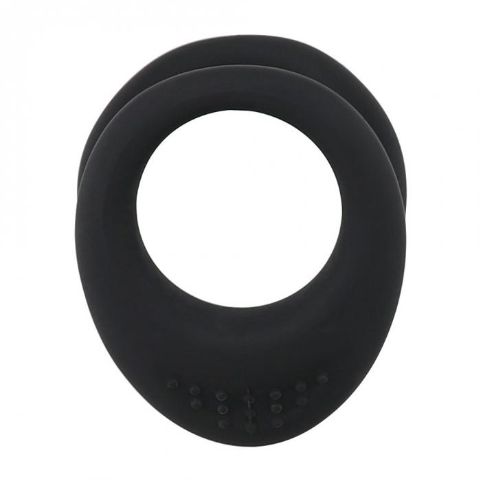 Mens Doublelayered Silicone Penis Ring Adult Erotic Toy For Enhancing Stamina Delaying Ejaculation - 4