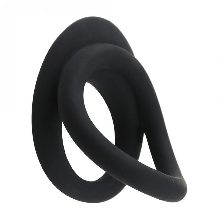 Mens Doublelayered Silicone Penis Ring Adult Erotic Toy For Enhancing Stamina Delaying Ejaculation - 2