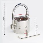 Bdsm Piercing Chamber Ball Stretcher Lock Metal Scrotum Pendant Testis Weight Cock Ring Torture Devices - 6