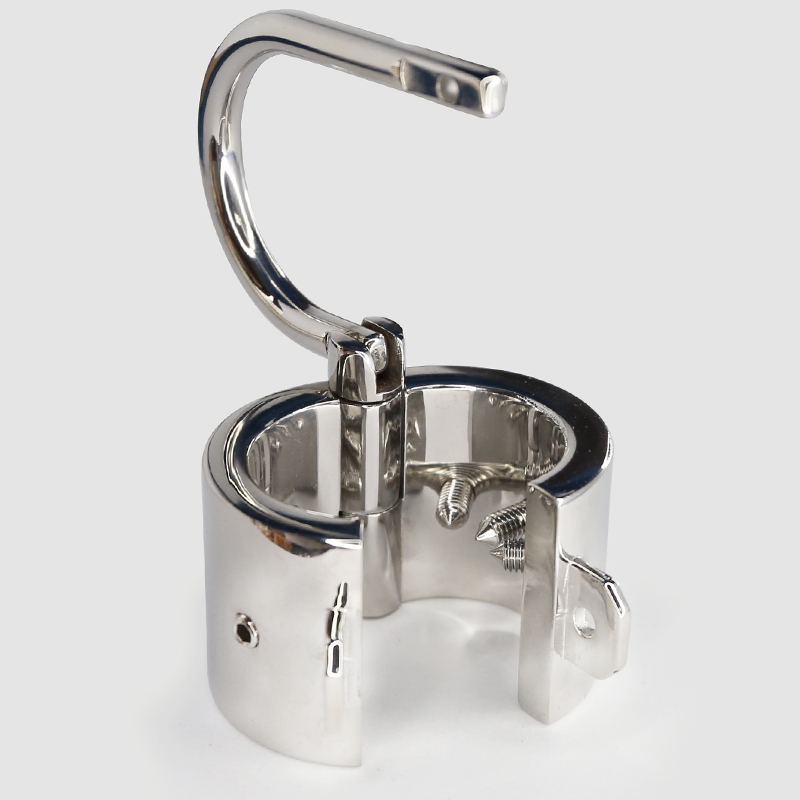Metal Bdsm Scrotum Pendant Cock Ring Testis Weight Ball Stretcher Male Piercing Lock Torture Device - 5
