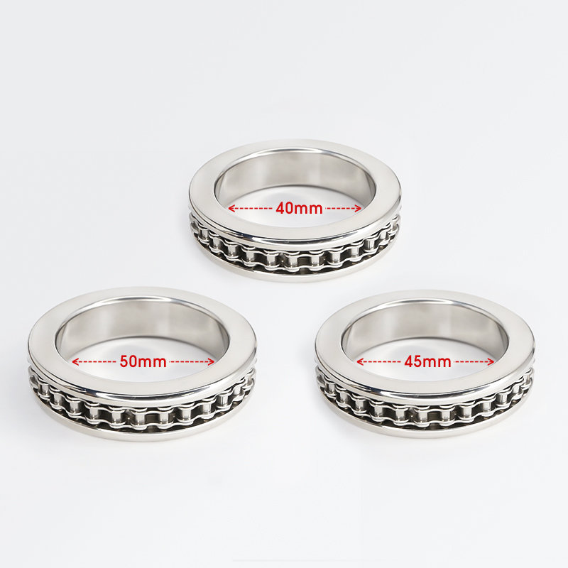 Mens Stainless Steel Bdsm Glans Ring Fetish Bondage Cock Lock Adult Erotic Sex Toy - 3