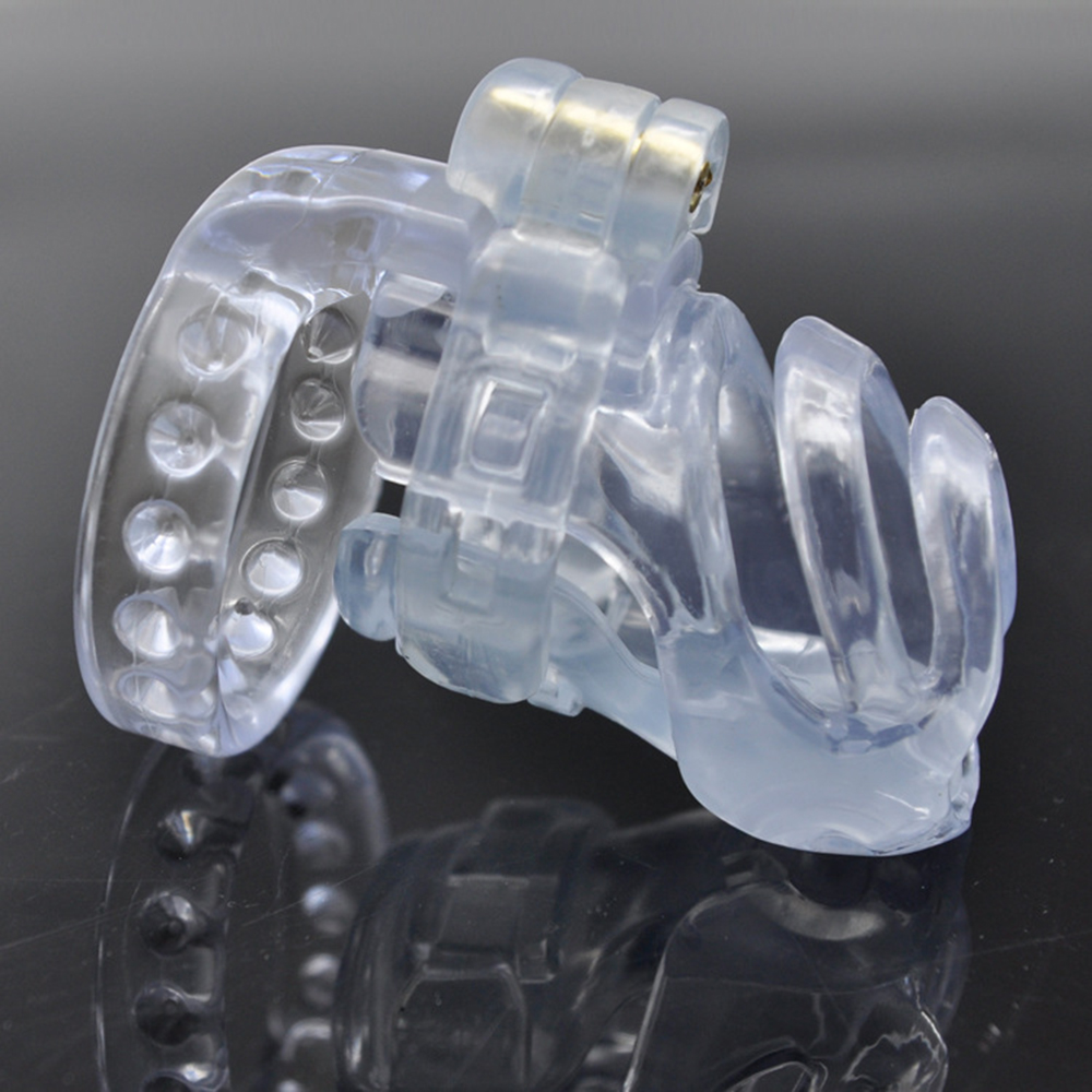 Manyjoy 3d Natural Resin Male Chastity Device Adjustable Belt Bird Cage Style Adult Intimate Toy - 13