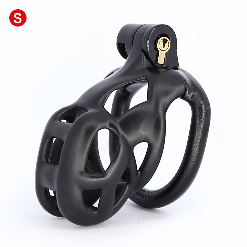 Lockable Male Chastity Device 3d Designed Penis Sleeve Cage Plastic Rings Adult Sex Game Toy For Men - 5