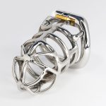 Bdsm Stainless Steel Cock Cage Metal Chastity Belt Device Prevent Erection Male Penis Ring Sex Toys For - 2
