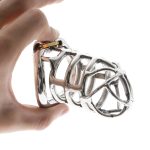 Bdsm Stainless Steel Cock Cage Metal Chastity Belt Device Prevent Erection Male Penis Ring Sex Toys For