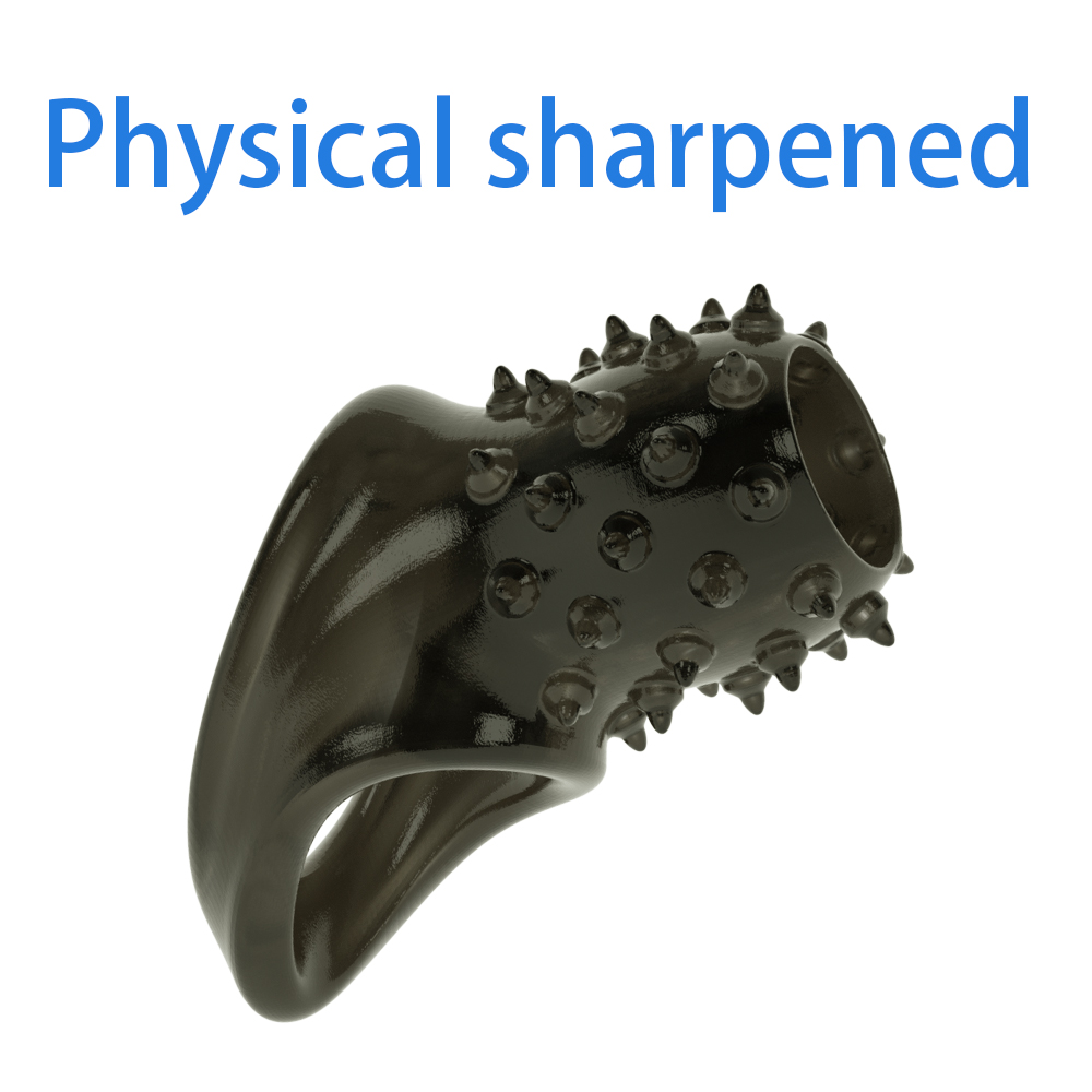 Male Enhancement Cock Ring Penis Enlargement Sleeve Chastity Cage Adult Sex Toys For Men - 6