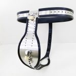 Stainless Steel Male Chastity Belt Pants With Metal Cock Cage Anal Plug Strap On Penis Bondage Devices Adult Sex Toys - 3