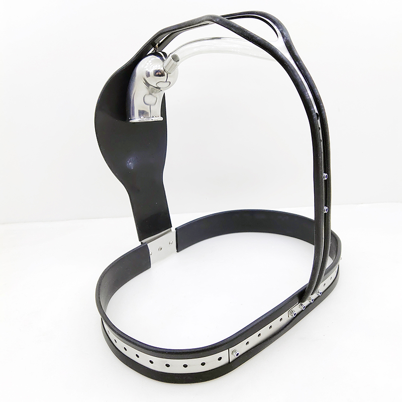 Stainless Steel Male Chastity Belt Metal Cock Cage Strapon Penis Bondage Anal Plug Adult Erotic Toy - 7