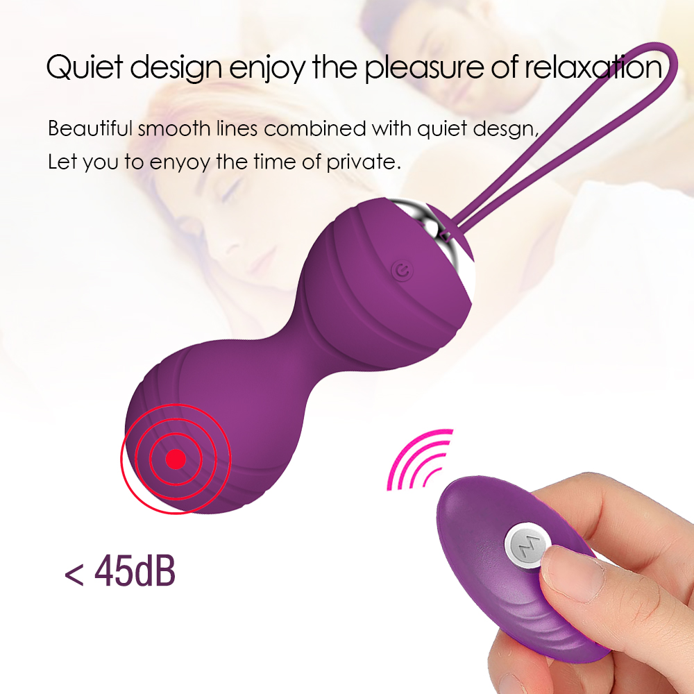 5pcs Kegel Exercise Balls Kit Ben Wa 10speed Wireless Remote Control Vibrator Sensual Pleasure Sex Toy For Women - 4