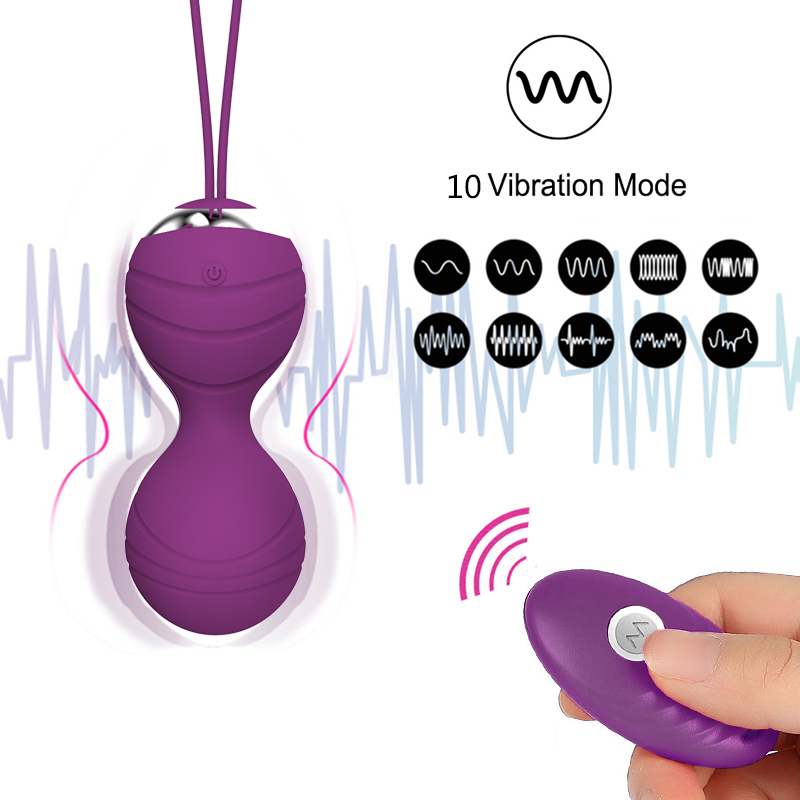 5pcs Kegel Exercise Balls Kit Ben Wa 10speed Wireless Remote Control Vibrator Sensual Pleasure Sex Toy For Women - 8