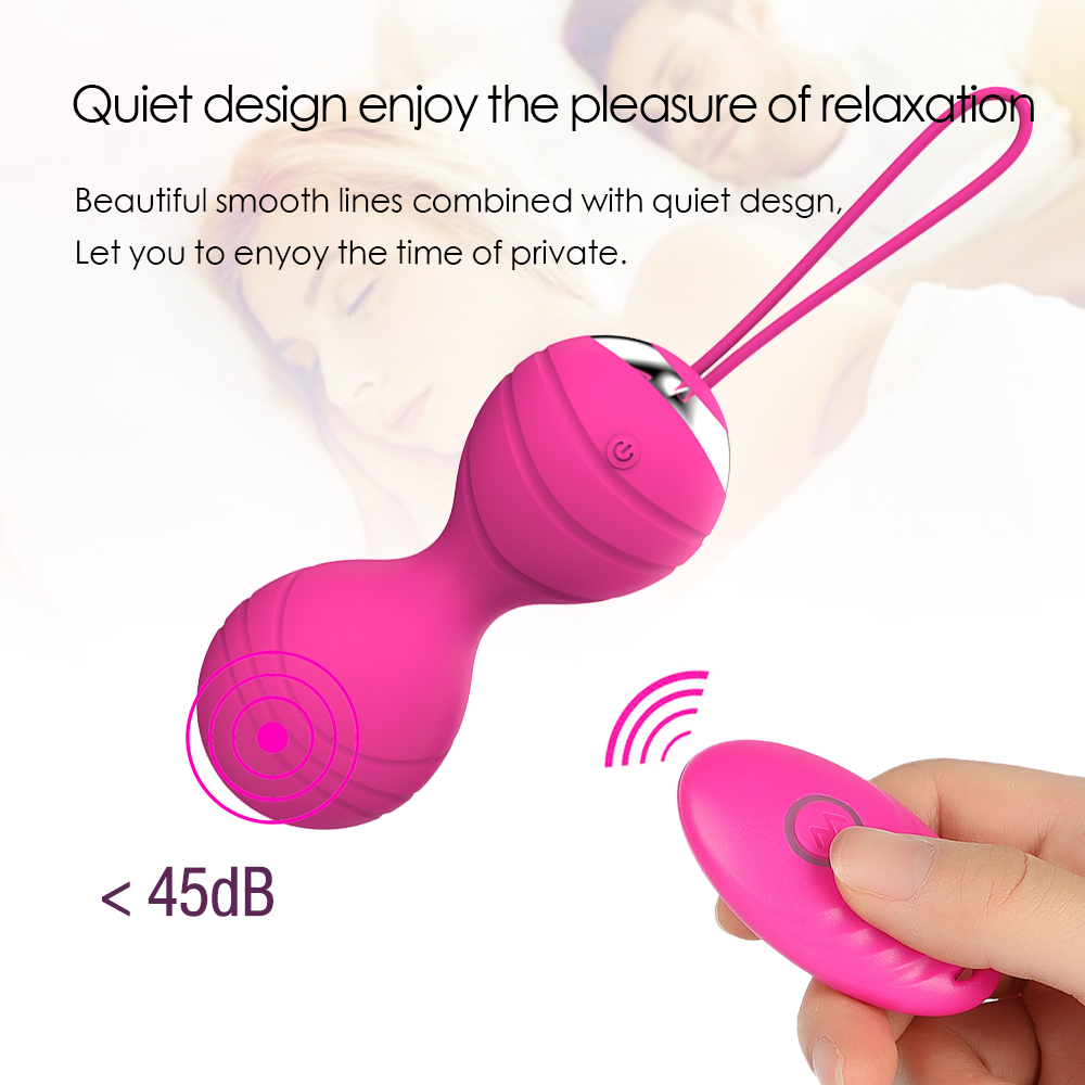 5pcs Kegel Exercise Balls Kit Ben Wa 10speed Wireless Remote Control Vibrator Sensual Pleasure Sex Toy For Women - 12