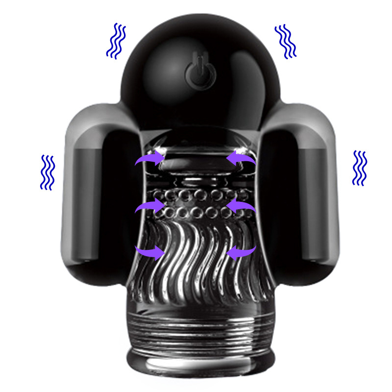 Male Vibrating Cockring Remote Control Chastity Device Penis Glans Stretcher Massager Adult Masturbator Toy - 2