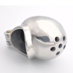 Egg Shaped Metal Chastity Device Cock Cage Penis Ring Lock Bondage Sex Toys For Men A393 - 4
