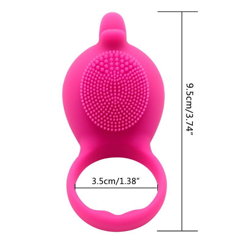 Silicone Vibrating Tongue Ring Adult Pleasure Toy Sex Enhancement Product 6 Unique Styles - 7