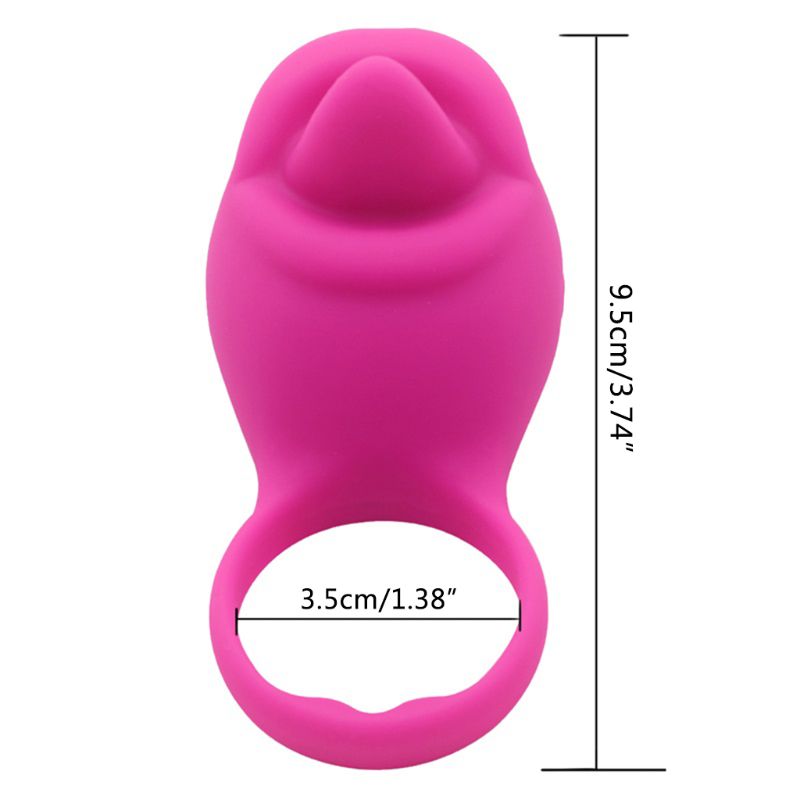 Silicone Vibrating Tongue Ring Adult Pleasure Toy Sex Enhancement Product 6 Unique Styles - 2