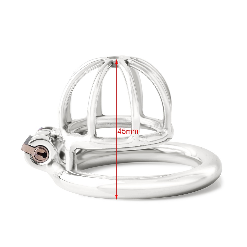Quality Metal Chastity Cage Bdsm Bondage Toy Bespoke Adult Accessory Sissy Penis Ring For Men Secure Lockcock System Erotic Prison Bird Device - 3