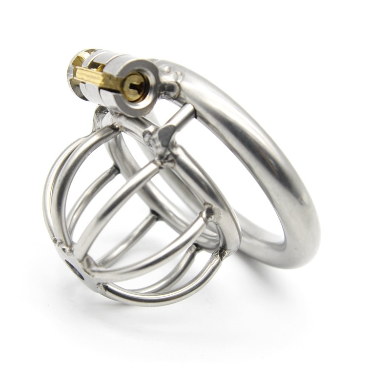 Quality Metal Chastity Cage Bdsm Bondage Toy Bespoke Adult Accessory Sissy Penis Ring For Men Secure Lockcock System Erotic Prison Bird Device - 1