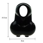 Male Bondage Bag Ejaculation Delay Ring Ball Stretcher Cock Lock Torture Penis Testicle - 6