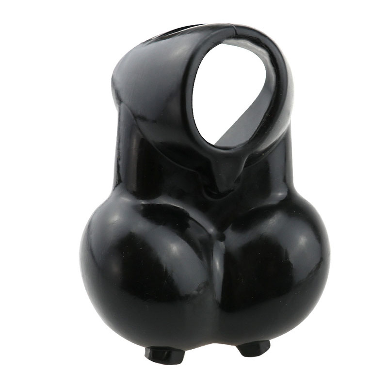 Mens Quality Bdsm Bondage Bag Ejaculation Delay Ring Testicle Stretcher And Penis Cock Lock - 6
