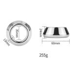 Magnet Penis Ring Clamp Male Chastity Training Device Stainless Steel Cockring Dick Scrotum Crusher Stretcher Sex Toys For Men - 6