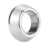 Magnet Penis Ring Clamp Male Chastity Training Device Stainless Steel Cockring Dick Scrotum Crusher Stretcher Sex Toys For Men - 2