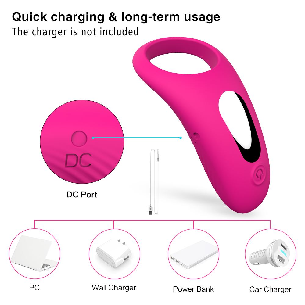 Vibrator Sex Toys For Women Clitoral Stimulator Male Masturbator Penis Sleeve Ring Couples Pleasure Enhancer - 3
