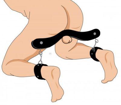 Bdsm Wooden Humbler With Ankle Cuffs Cbt Scrotal Stretcher Cock Ball Torture Device Sm Crusher - 8