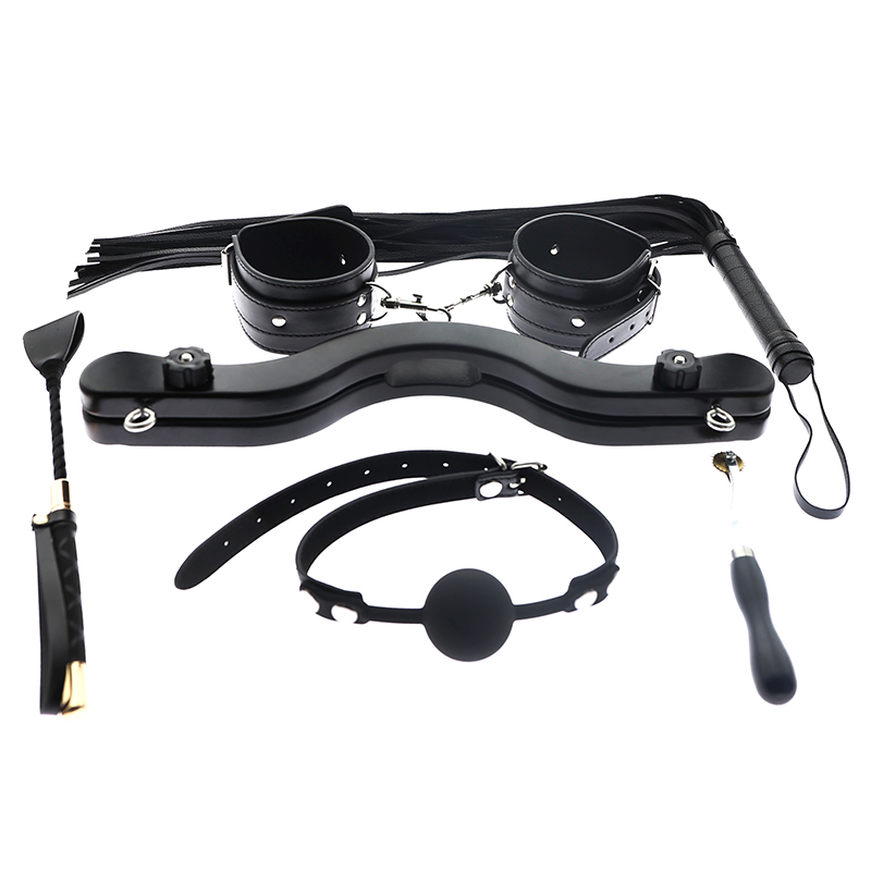 Bdsm Wooden Humbler With Ankle Cuffs Cbt Scrotal Stretcher Cock Ball Torture Device Sm Crusher - 2