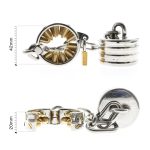 Kali's Teeth Load Weight 4 Rows Scrotum Pendant Male Chastity Device Kalis Spike Cock Ring Bdsm For Men Torture Tool - 5