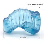 Super Soft Male Chastity Cage Cbt Device With Spiked Transparent Penis Sleeve Cock Cages Devices Sex Toys For Men - 5