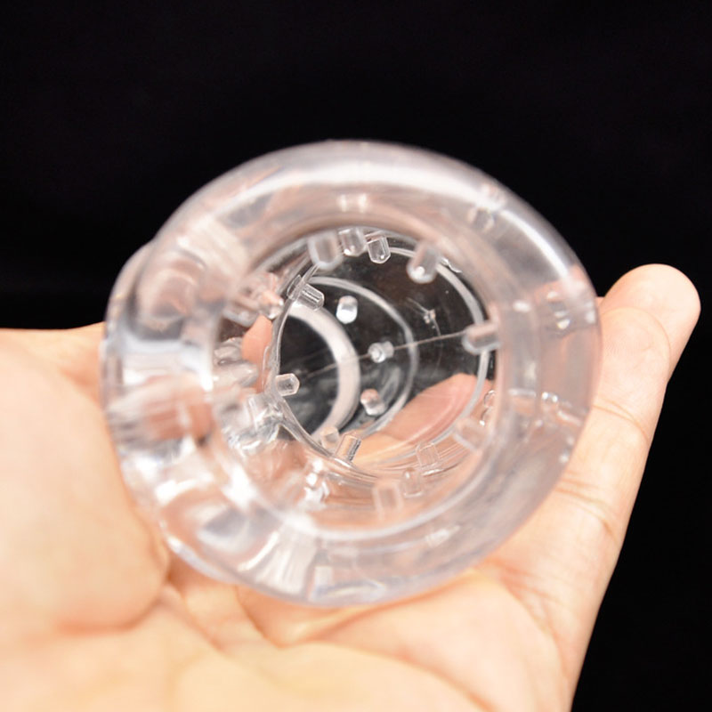 Deluxe Comfortable Male Chastity Cage With Spiked Transparent Sleeve Mens Pleasure Toy Enhancer Cbt Device - 9