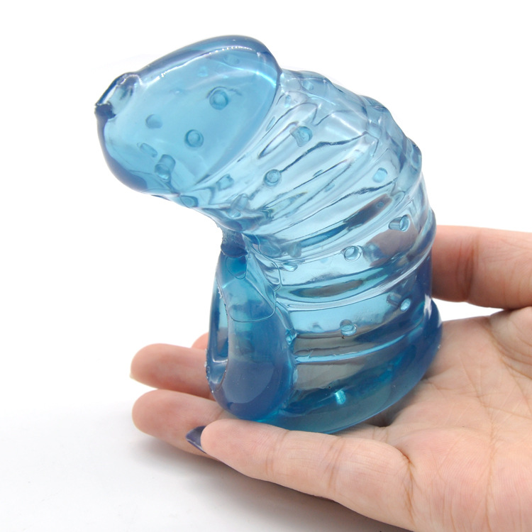 Deluxe Comfortable Male Chastity Cage With Spiked Transparent Sleeve Mens Pleasure Toy Enhancer Cbt Device - 6