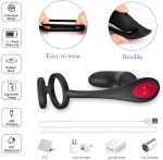 Anal Vibrator Vibrating Butt Plug Prostate Massager With Penis Ring Wireless Remote Control G-spot Sex Toys For Men & Couples - 5