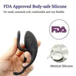 Rechargeable Silicone Ejaculation Vibrator Male Penis Cock Ring Clit Stimulation Orgasm Sex Toy For Men Couples - 6