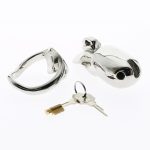 4 Sizes Ht V3 Stainless Steel Cock Cage Penis Lock Ring Chastity Device Belt Tool Restraint Sex Toys - 6
