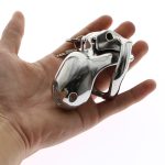 4 Sizes Ht V3 Stainless Steel Cock Cage Penis Lock Ring Chastity Device Belt Tool Restraint Sex Toys - 3