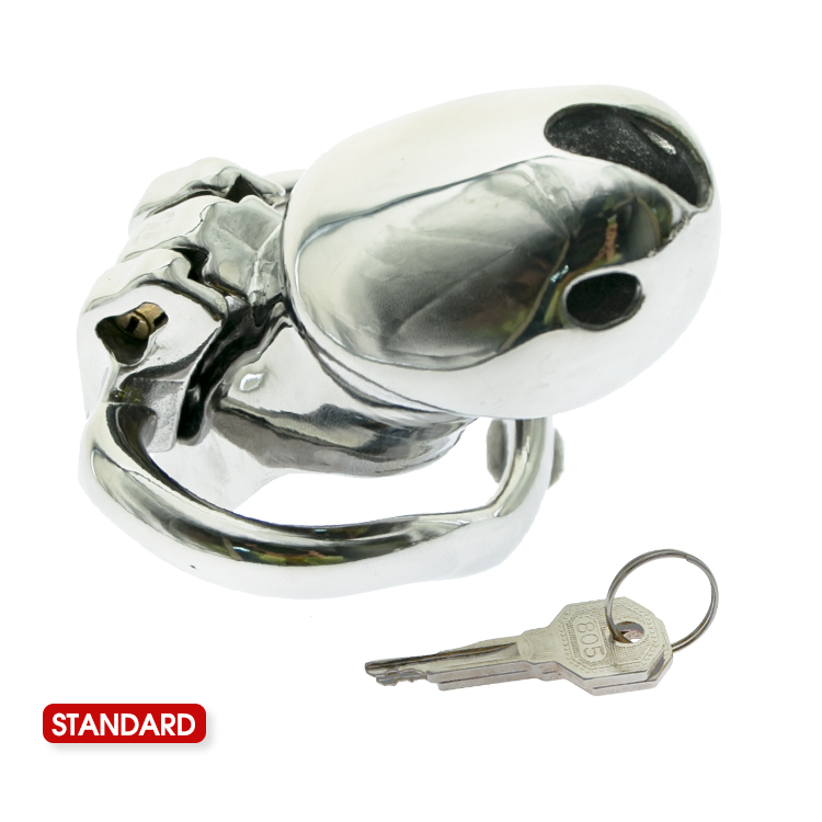 V3 Stainless Steel Male Chastity Device Adjustable Cock Cage Penis Lock Ring Bdsm Restraint Sex Toy - 12